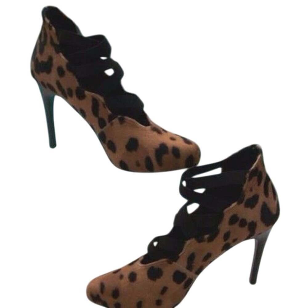 Donald Pliner Leopard Print HairCalf Leather Pumps Shoes Bootie $395 NWT 7.5